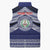 Personalised Tonga Sia'atoutai Theological College Sleeveless Puffer Jacket Polynesian Ngatu Tribal - Polynesian Pride