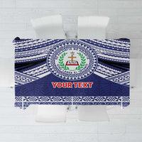Personalised Tonga Sia'atoutai Theological College Tablecloth Polynesian Ngatu Tribal