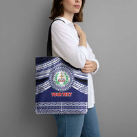 Personalised Tonga Sia'atoutai Theological College Tote Bag Polynesian Ngatu Tribal - Polynesian Pride