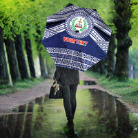 Personalised Tonga Sia'atoutai Theological College Umbrella Polynesian Ngatu Tribal - Polynesian Pride