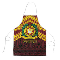 Personalised Tonga Vava'u High School Apron Polynesian Ngatu Tribal - Polynesian Pride
