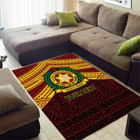 Personalised Tonga Vava'u High School Area Rug Polynesian Ngatu Tribal