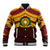Personalised Tonga Vava'u High School Baseball Jacket Polynesian Ngatu Tribal