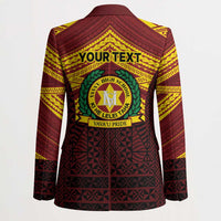 Personalised Tonga Vava'u High School Blazer Polynesian Ngatu Tribal - Polynesian Pride