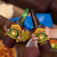 Personalised Tonga Vava'u High School 4 in 1 Can Cooler Tumbler Polynesian Ngatu Tribal