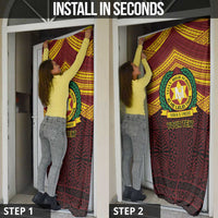 Personalised Tonga Vava'u High School Door Cover Polynesian Ngatu Tribal - Polynesian Pride