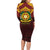 Personalised Tonga Vava'u High School Family Matching Long Sleeve Bodycon Dress and Hawaiian Shirt Polynesian Ngatu Tribal