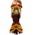 Personalised Tonga Vava'u High School Family Matching Mermaid Dress and Hawaiian Shirt Polynesian Ngatu Tribal