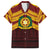 Personalised Tonga Vava'u High School Family Matching Off Shoulder Maxi Dress and Hawaiian Shirt Polynesian Ngatu Tribal