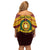 Personalised Tonga Vava'u High School Family Matching Off Shoulder Short Dress and Hawaiian Shirt Polynesian Ngatu Tribal