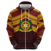Personalised Tonga Vava'u High School Hoodie Polynesian Ngatu Tribal