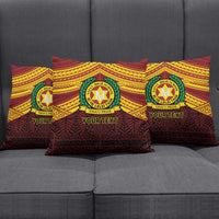 Personalised Tonga Vava'u High School Pillow Cover Polynesian Ngatu Tribal - Polynesian Pride