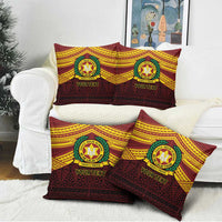 Personalised Tonga Vava'u High School Pillow Cover Polynesian Ngatu Tribal - Polynesian Pride