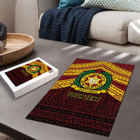 Personalised Tonga Vava'u High School Puzzle Polynesian Ngatu Tribal - Polynesian Pride