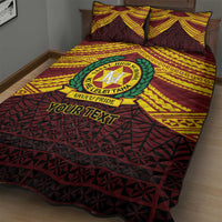 Personalised Tonga Vava'u High School Quilt Bed Set Polynesian Ngatu Tribal