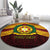 Personalised Tonga Vava'u High School Round Carpet Polynesian Ngatu Tribal