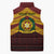 Personalised Tonga Vava'u High School Sleeveless Puffer Jacket Polynesian Ngatu Tribal - Polynesian Pride