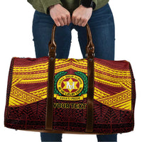 Personalised Tonga Vava'u High School Travel Bag Polynesian Ngatu Tribal - Polynesian Pride