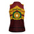 Personalised Tonga Vava'u High School Women Sleeveless Polo Shirt Polynesian Ngatu Tribal