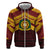 Personalised Tonga Vava'u High School Zip Hoodie Polynesian Ngatu Tribal