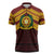 Personalised Tonga Vava'u High School Zipper Polo Shirt Polynesian Ngatu Tribal - Polynesian Pride