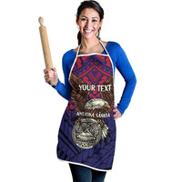 American Samoa Brave Eagle Personalized Apron National Flag Color - Polynesian Pride