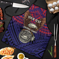 American Samoa Brave Eagle Personalized Apron National Flag Color - Polynesian Pride