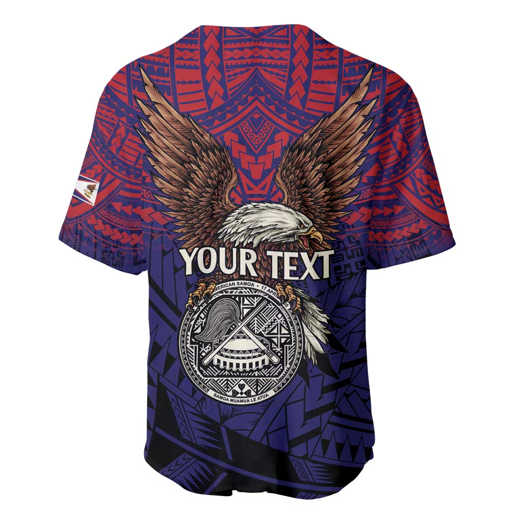 American Samoa Brave Eagle Personalized Baseball Jersey National Flag Color
