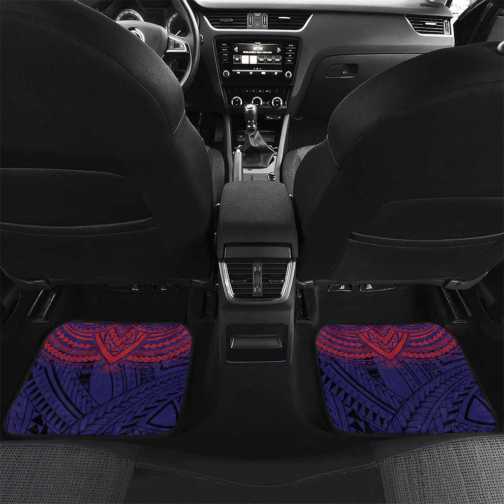 American Samoa Brave Eagle Personalized Car Mats National Flag Color