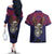 American Samoa Brave Eagle Personalized Couples Matching Off The Shoulder Long Sleeve Dress and Hawaiian Shirt National Flag Color