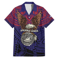 American Samoa Brave Eagle Personalized Family Matching Mermaid Dress and Hawaiian Shirt National Flag Color