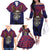 American Samoa Brave Eagle Personalized Family Matching Off The Shoulder Long Sleeve Dress and Hawaiian Shirt National Flag Color
