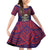 American Samoa Brave Eagle Personalized Family Matching Off Shoulder Short Dress and Hawaiian Shirt National Flag Color