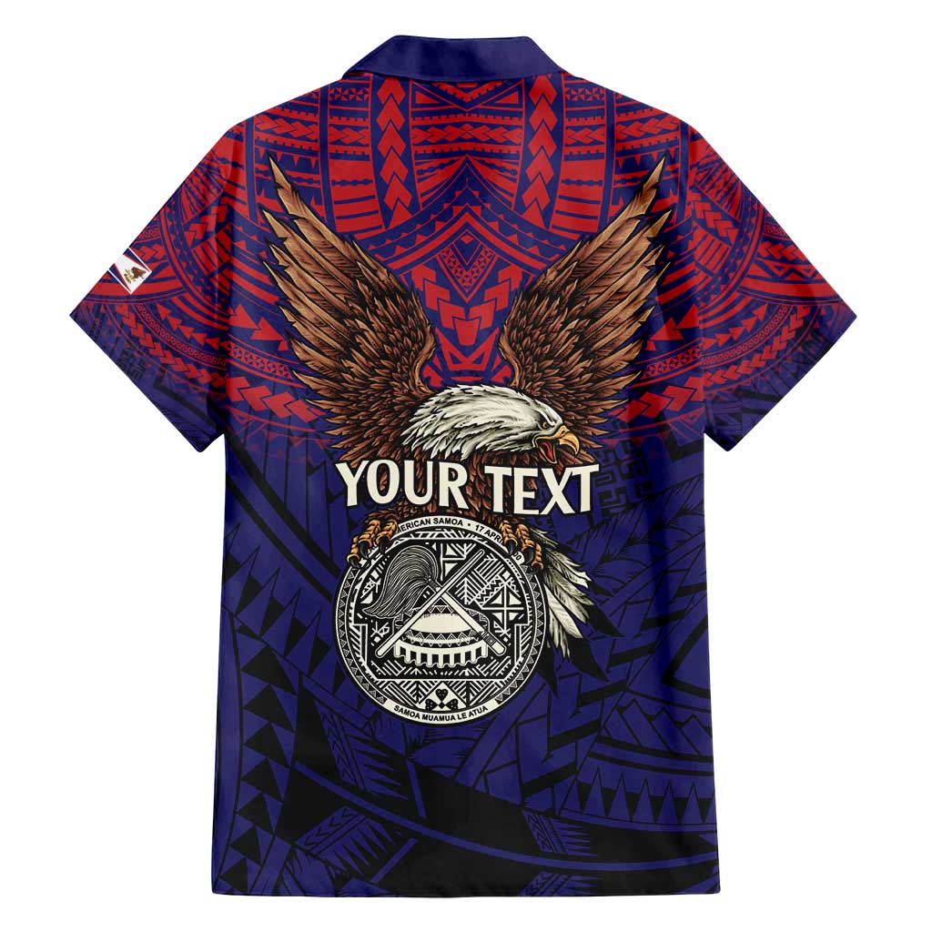 American Samoa Brave Eagle Personalized Family Matching Puletasi and Hawaiian Shirt National Flag Color