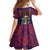 American Samoa Brave Eagle Personalized Family Matching Summer Maxi Dress and Hawaiian Shirt National Flag Color