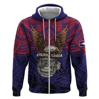 American Samoa Brave Eagle Personalized Hoodie National Flag Color