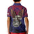 American Samoa Brave Eagle Personalized Kid Polo Shirt National Flag Color