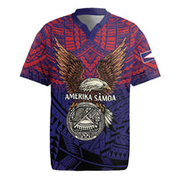 American Samoa Brave Eagle Personalized Rugby Jersey National Flag Color