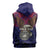 American Samoa Brave Eagle Personalized Sleeveless Hoodie National Flag Color - Polynesian Pride