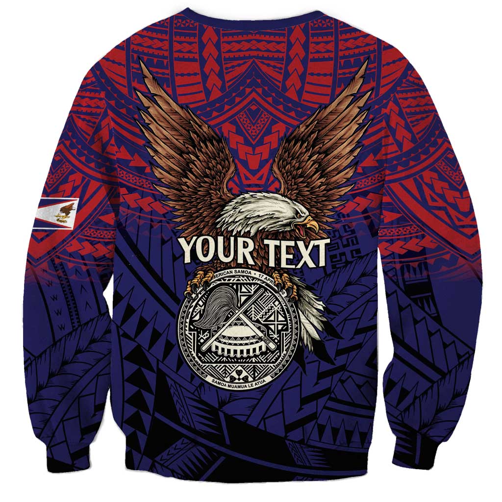 American Samoa Brave Eagle Personalized Sweatshirt National Flag Color