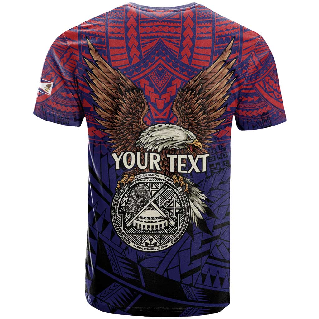 American Samoa Brave Eagle Personalized T Shirt National Flag Color