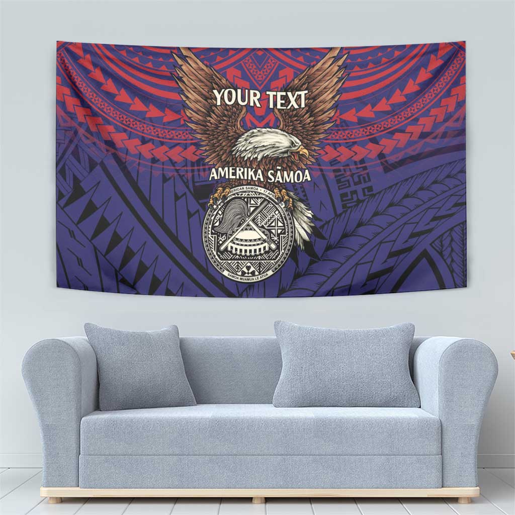 American Samoa Brave Eagle Personalized Tapestry National Flag Color