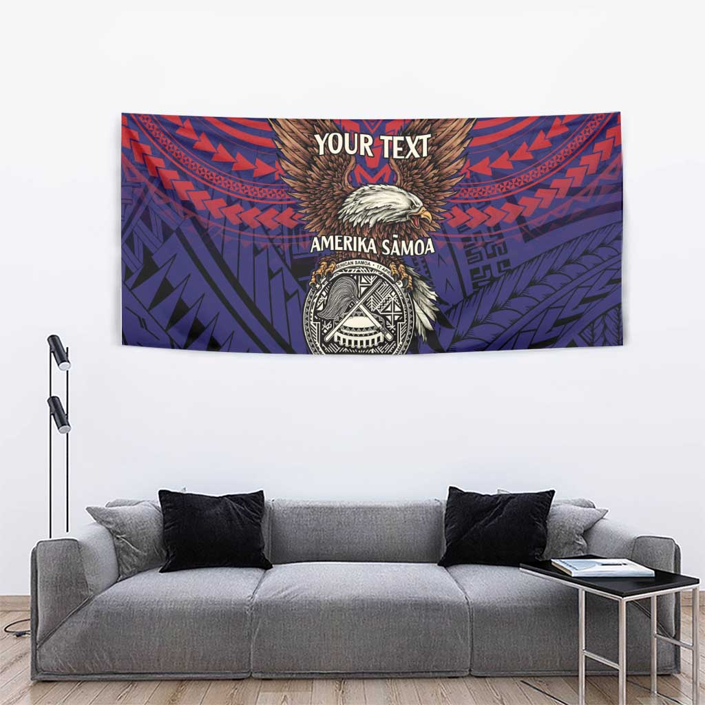 American Samoa Brave Eagle Personalized Tapestry National Flag Color