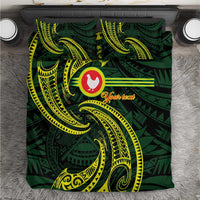 American Samoa Manua Cession Day Personalized Bedding Set Polynesian Wave Style