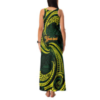 American Samoa Manua Cession Day Personalized Family Matching Tank Maxi Dress and Hawaiian Shirt Polynesian Wave Style