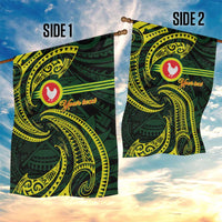American Samoa Manua Cession Day Personalized Garden Flag Polynesian Wave Style
