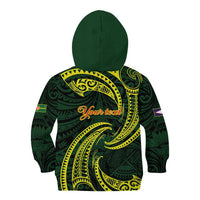 American Samoa Manua Cession Day Personalized Kid Hoodie Polynesian Wave Style