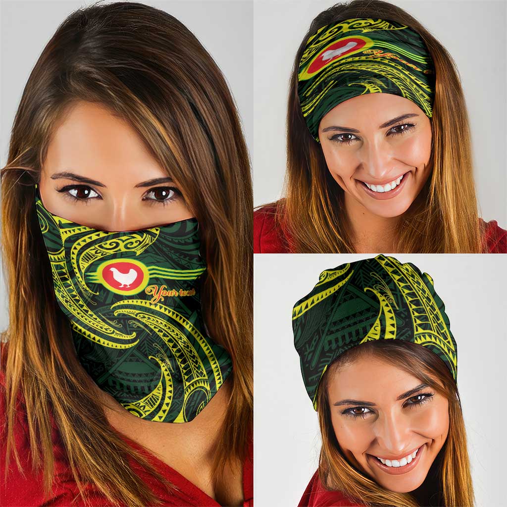 American Samoa Manua Cession Day Personalized Neck Gaiter Polynesian Wave Style - Polynesian Pride
