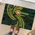 American Samoa Manua Cession Day Personalized Rubber Doormat Polynesian Wave Style