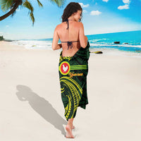 American Samoa Manua Cession Day Personalized Sarong Polynesian Wave Style
